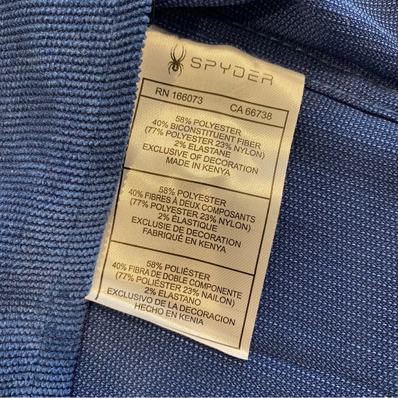 Spyder Men’s Blue Corduroy Button Down Long Sleeve Shirt L - Picture 8 of 8